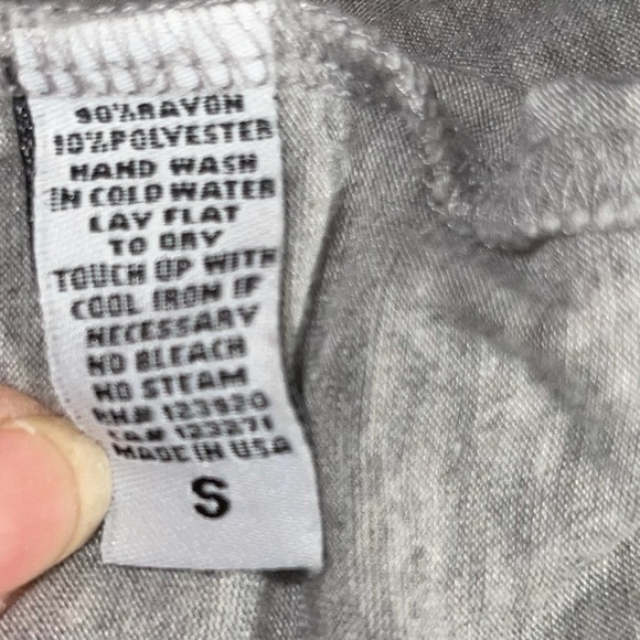 LA Made Drapped T-Back Maxi gray size small - Picture 6 of 7